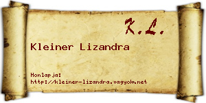 Kleiner Lizandra névjegykártya